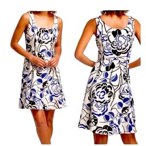 Anthropologie Vanessa Virginia Ink Sets Bloom Floral Dress